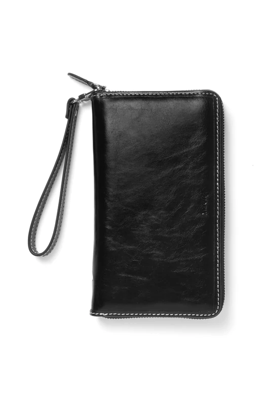 Personal Malden Compact Zip w/wristlet Black Organiser