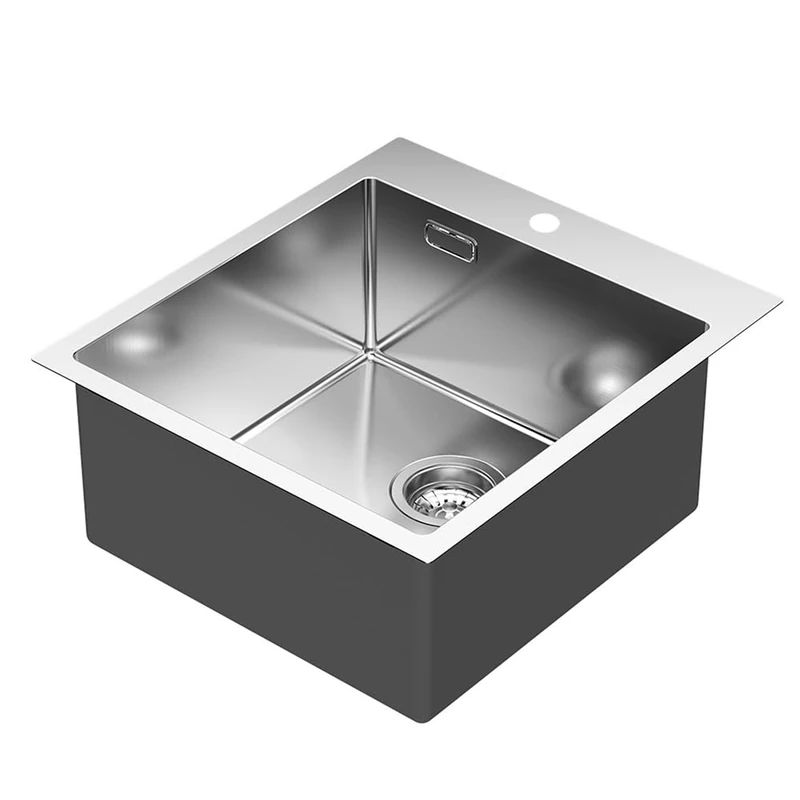 Square Sink SOL Square 40x40 Stainless Steel