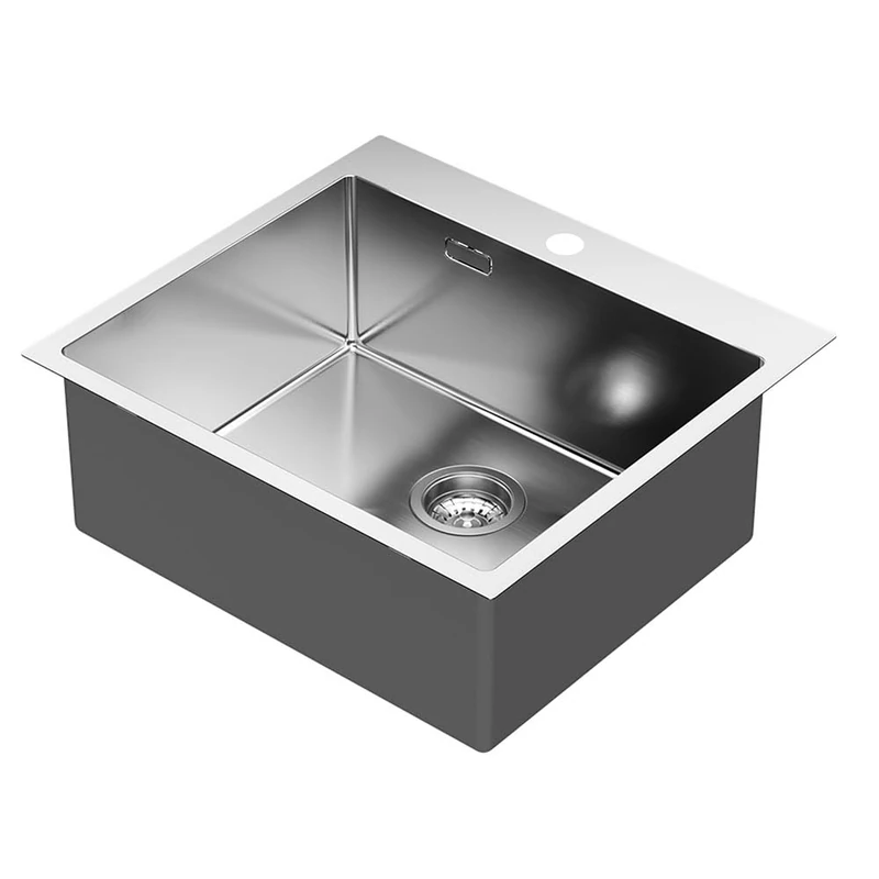 Square Sink SOL Rectangular 50x40 Stainless Steel