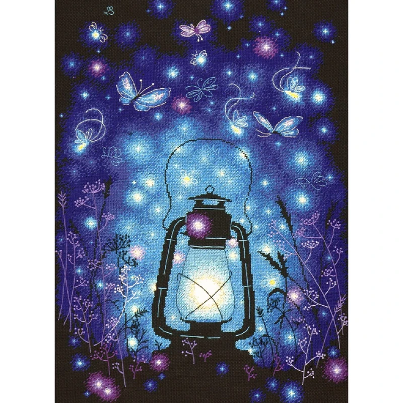 Magic needle 89-02 ZW Magic Light Counted Cross Stitch Kit with Zweigart Edition, Cotton, Multi-Colour, 35 x 51 cm