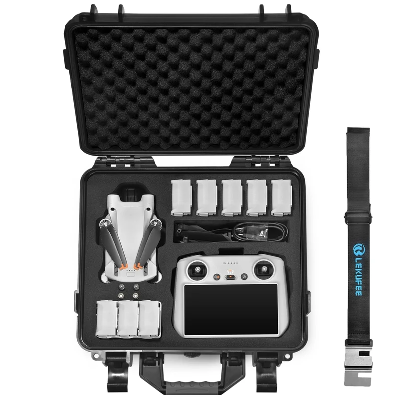 Lekufee Carrying Case Compatible with DJI Mini 3 Pro Drone and New DJI RC Controller or DJI RC N1 Remote Controller and DJI Mini 3 Drone Accessories(NOT Included Mini 3 Drone Accessories)