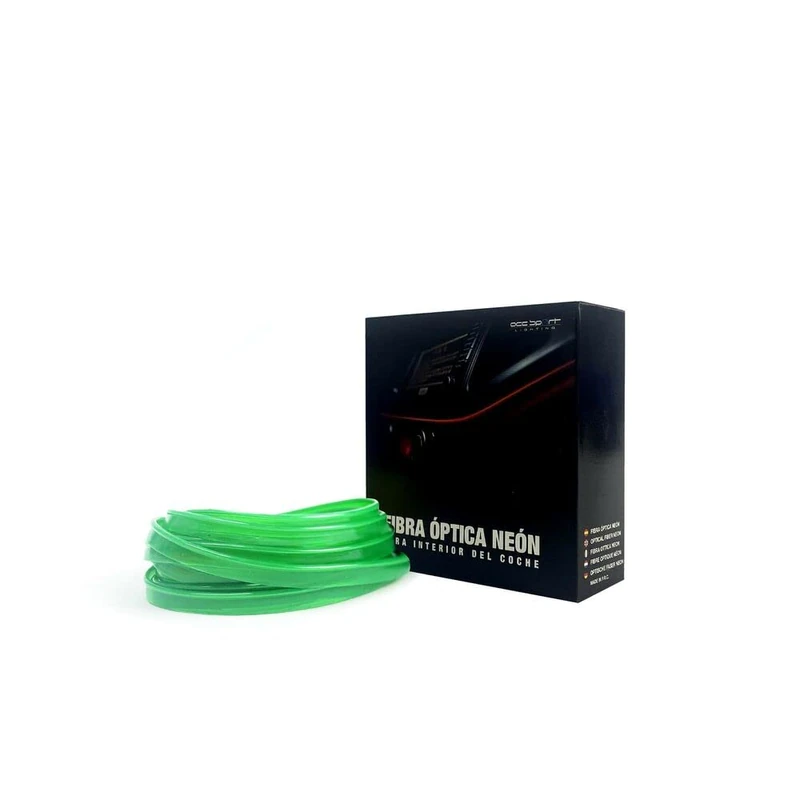 TIRA DE ALAMBRE DE NEÓN DE FIBRA ÓPTICA COLOR VERDE LIMA - Image 1