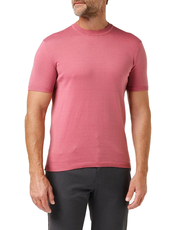 FALKE Men's T-shirt-60210 T Shirt, Fuchsia, S UK