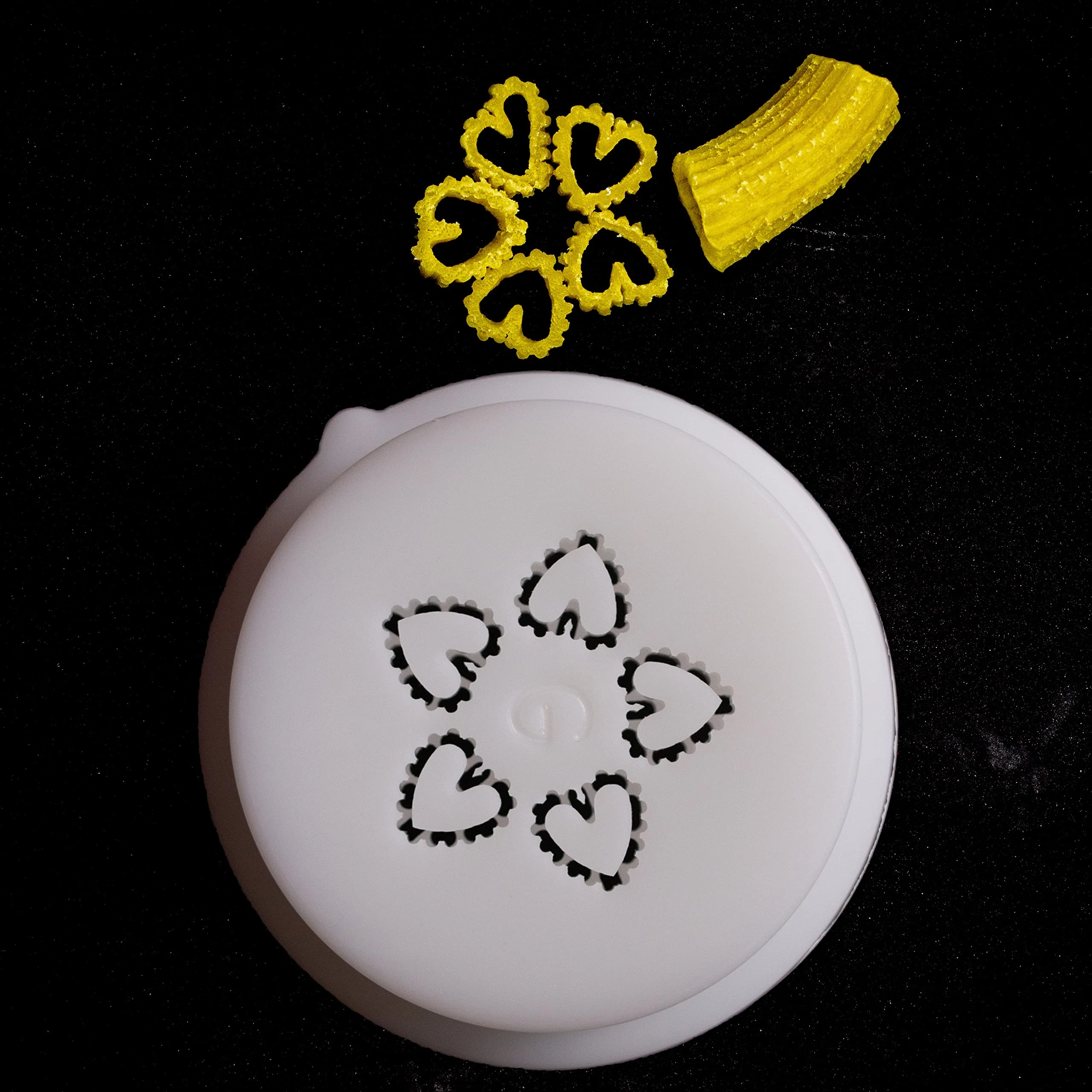 PASTADISC - Heart Penne Pasta Shape Discs Fit For Philips Automatic Pasta & Noodle Maker, Philips Pasta Maker Attachments, Kitchen Appliances, Accessory Kit (Heart Penne)