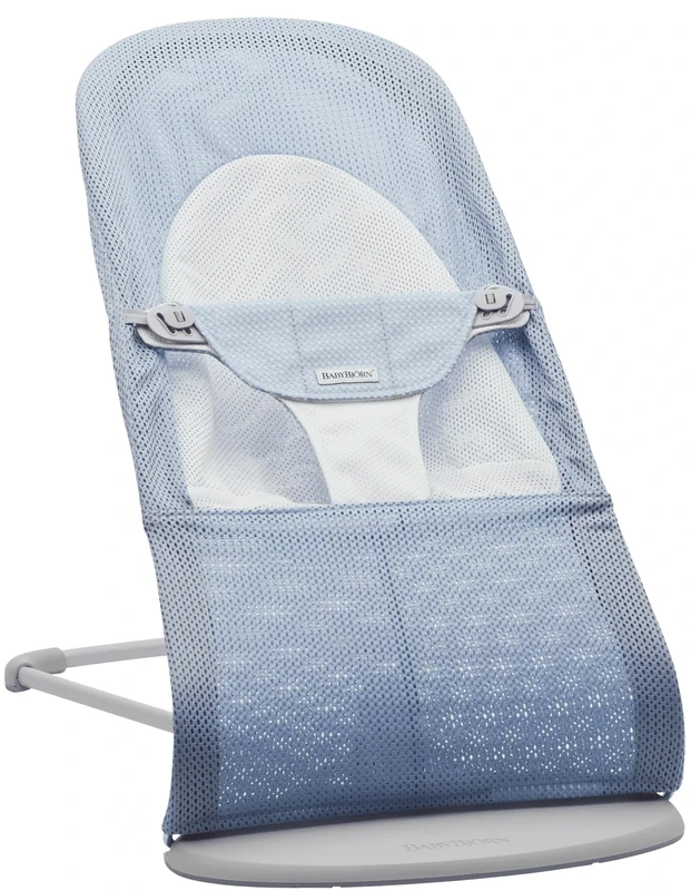 BabyBjörn Bouncer Balance Soft, Mesh, Sky Blue/White