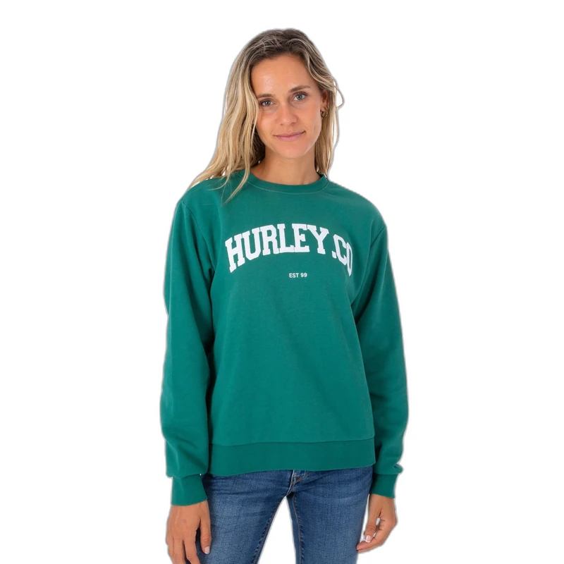 Hurley Women's Authentic Crew Sweatshirt, Grass Green, S