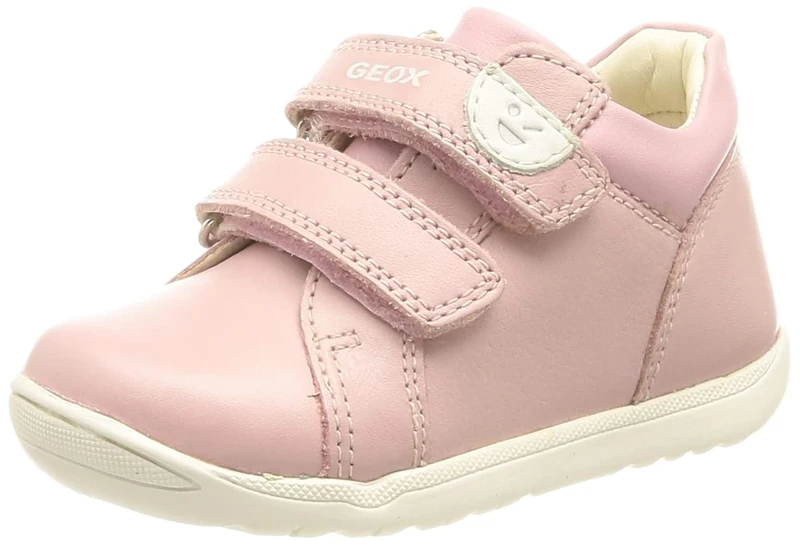Geox Girls' B Macchia GirlFirst Walker Shoe, Rose, 7.5 UK