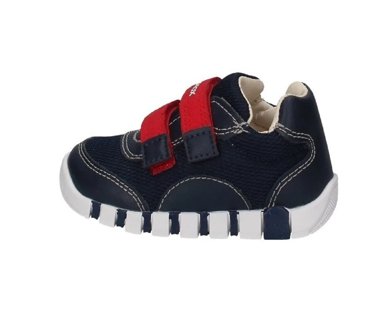 Geox Baby B IUPIDOO BOY C First Walker Shoe, Navy, 3 UK Child