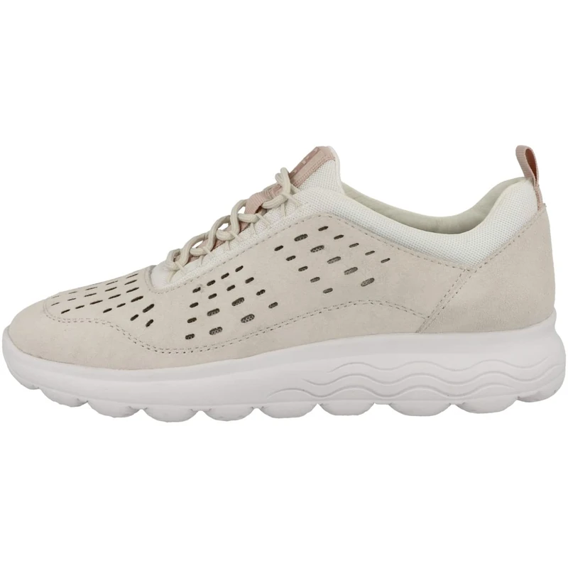 Geox Women's D Spherica Trainers, Off White, 8 UK