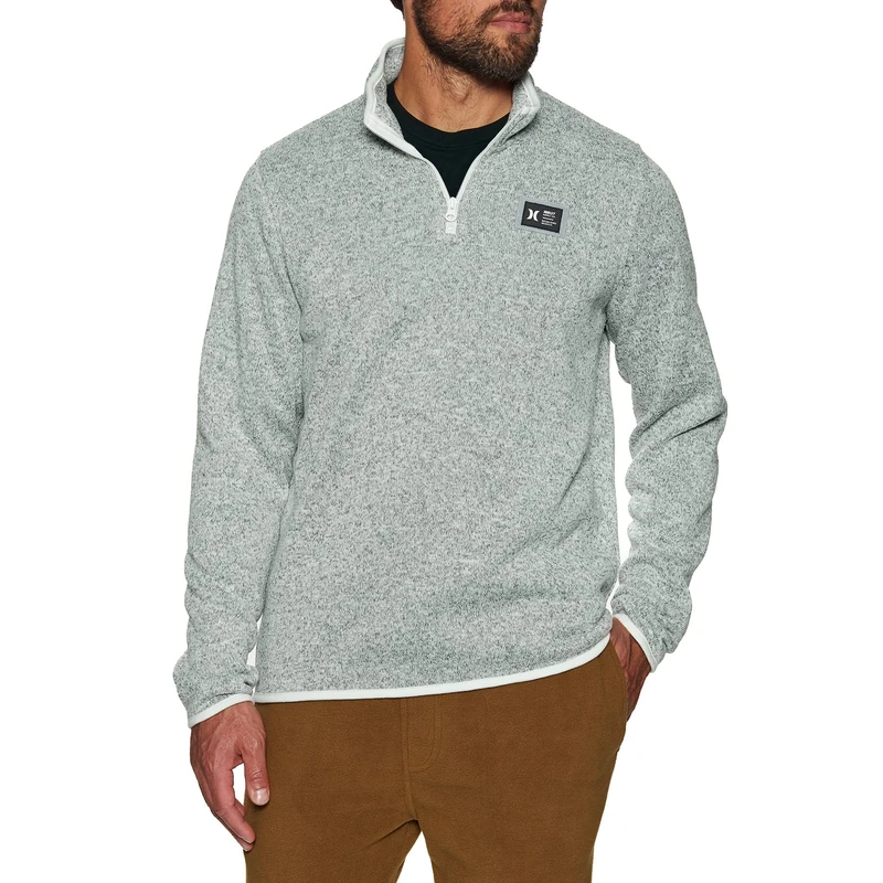 Hurley Men's Ridgeline 1/4 Zip Table T-Shirt, White, XXL