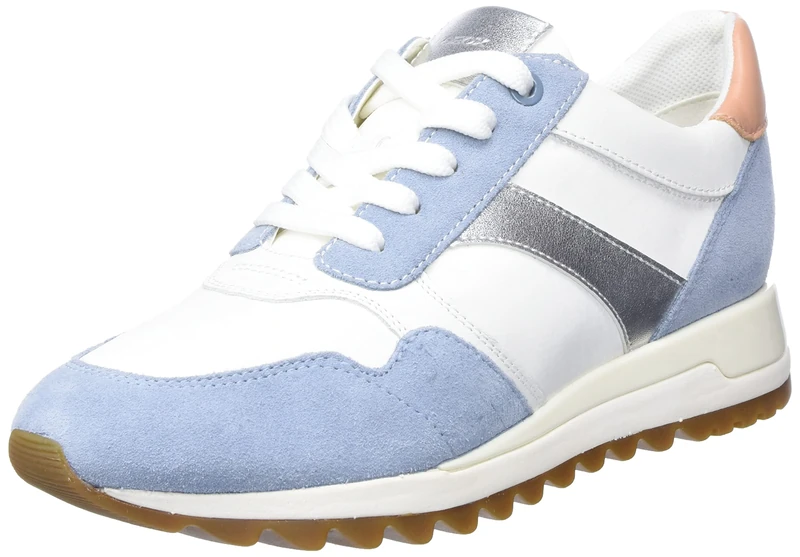 Geox Women's D Tabelya Trainers, Lt Sky White, 2.5 UK