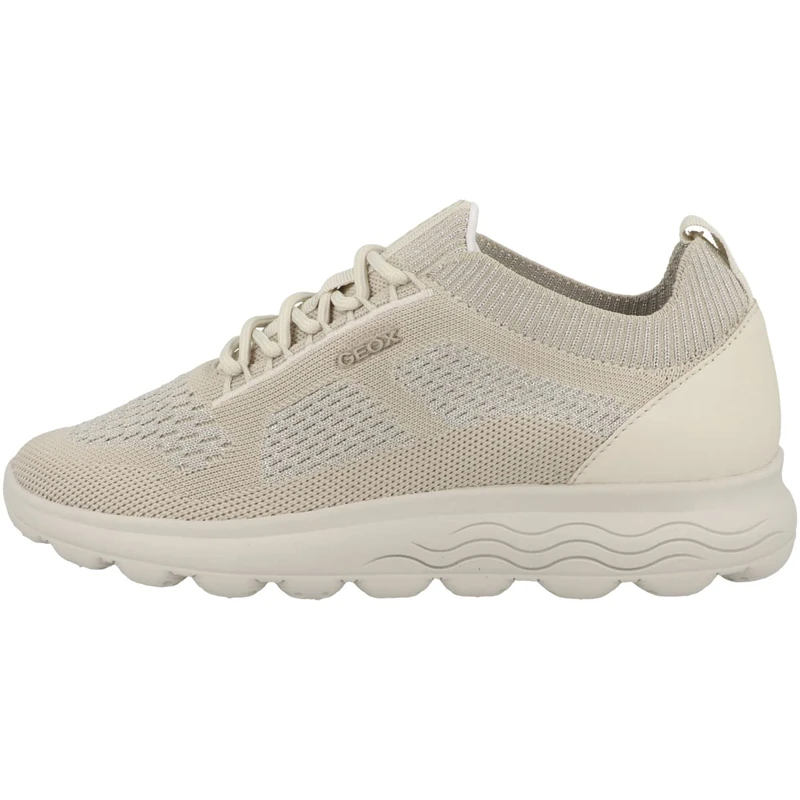 Geox Women's D Spherica ASneaker, Off White, 4 UK