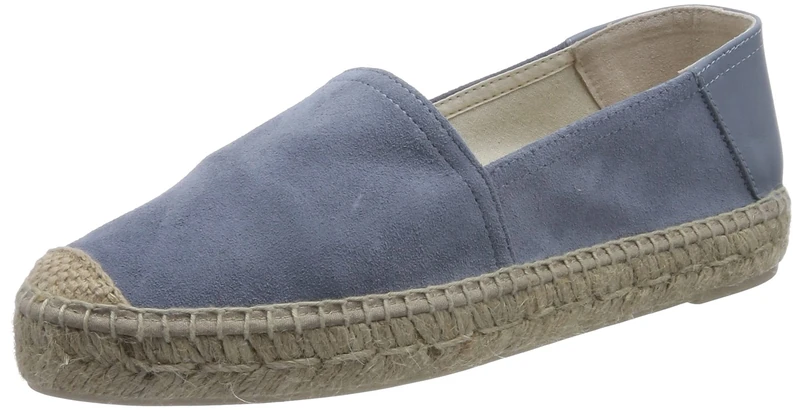 Geox Women's D LAMPEDUSA Espadrille Wedge Sandal, LT Sky, 2.5 UK