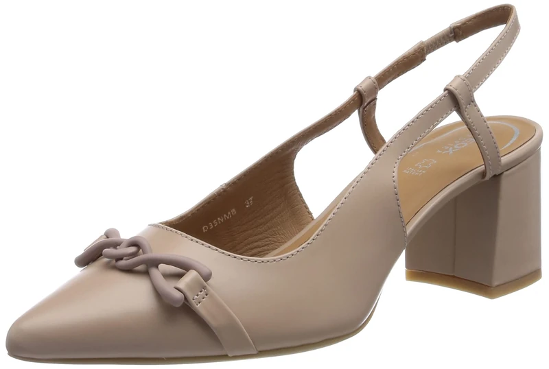 Geox Girls' D Bigliana Pump, Nude, 6 UK - Image 1