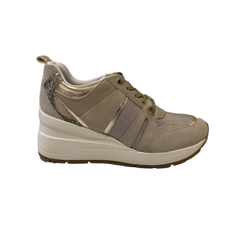 Geox Women's D Zosma Sneaker, Lt Taupe, 7.5 UK