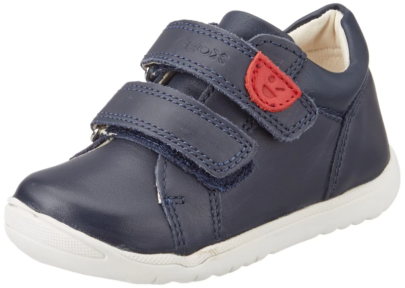 Geox Baby B Macchia Boy First Walker Shoe, Navy, 3 UK Child