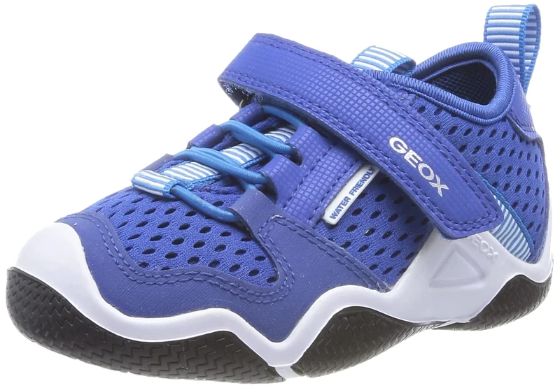 Geox Boy's Jr Wader Sneaker, Royal Sky, 2.5 UK