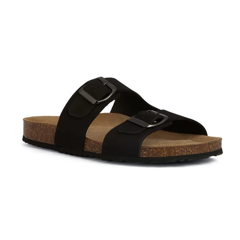 Geox Girls' D Brionia Sandal, black, 6.5 UK