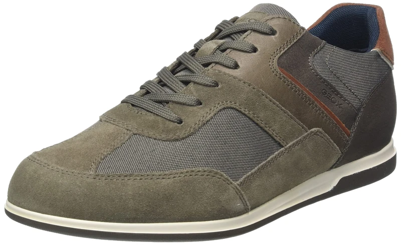 Geox Men's U Renan Low Trainers, Grey Dove Grey 2, 8 UK