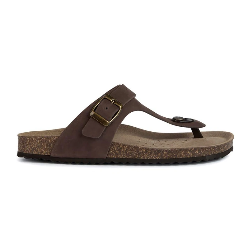 Geox Women's D Brionia K Flip Flops, coffee, 4 UK