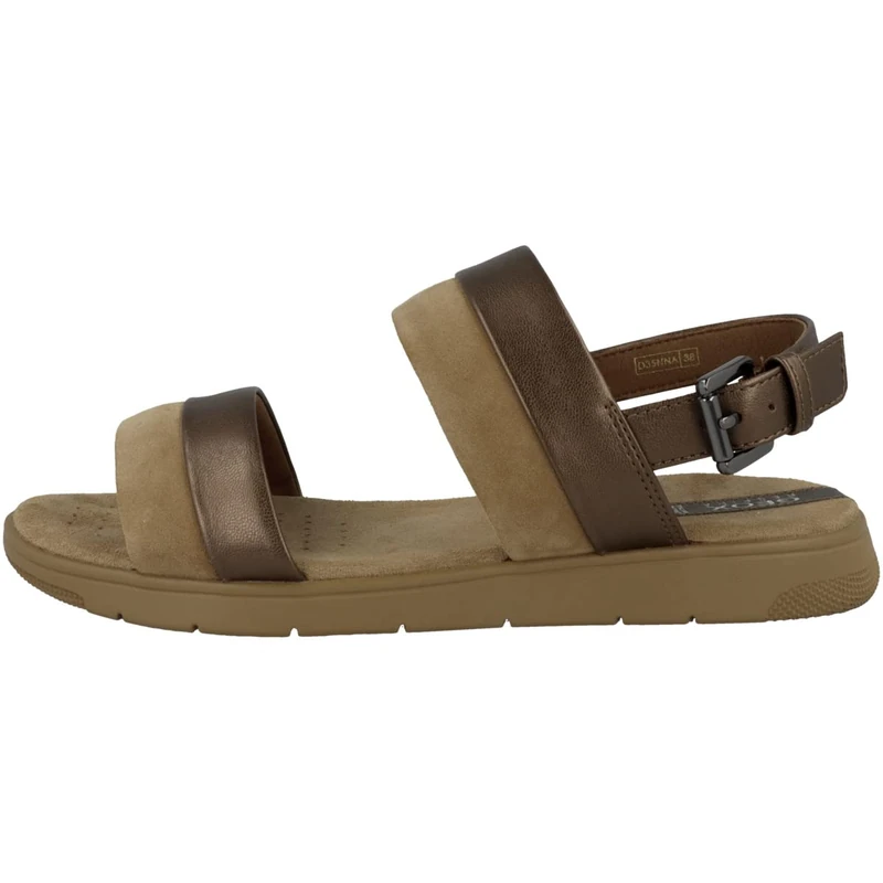 Geox Women's D Dandra Sandal, Bronze Camel, 6 UK