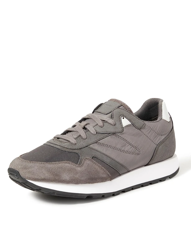 Geox Men's U Vicenda Sneaker, Gray, 10 UK - Image 1
