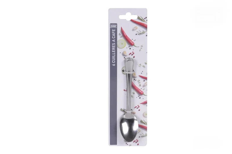 Maitre Chef Coffee Spoon, 6 Pieces, 14.5 cm Size - Image 1