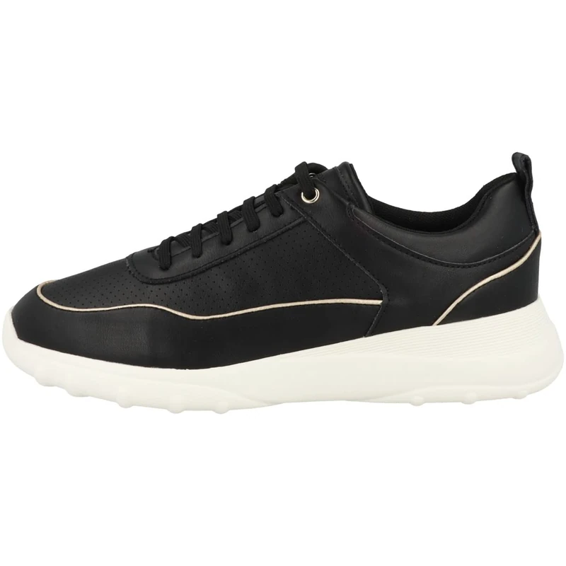 Geox D Alleniee Sneaker, Black, 3 UK