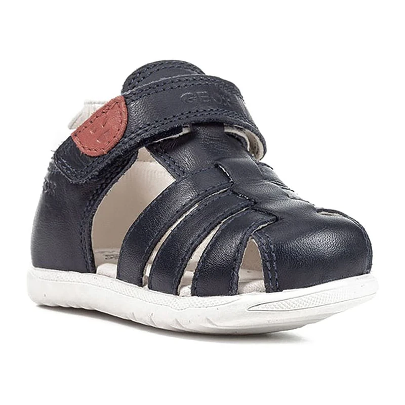 Geox Girls' B Macchia GirlFirst Walker Shoe, navy, 6.5 UK
