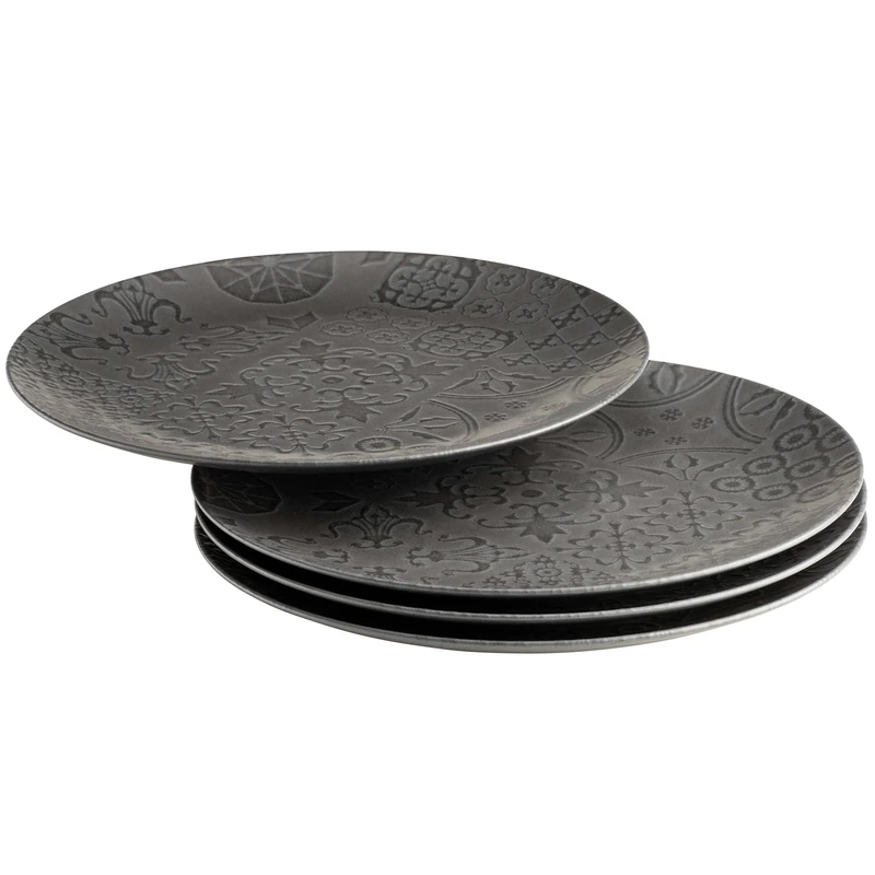 Mäser Stoneware Trad. Tiles Charger Plate Set
