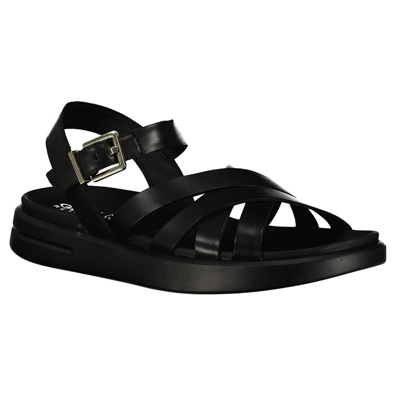 Geox Women's D Xand 2s Sandal, Black, 5 UK