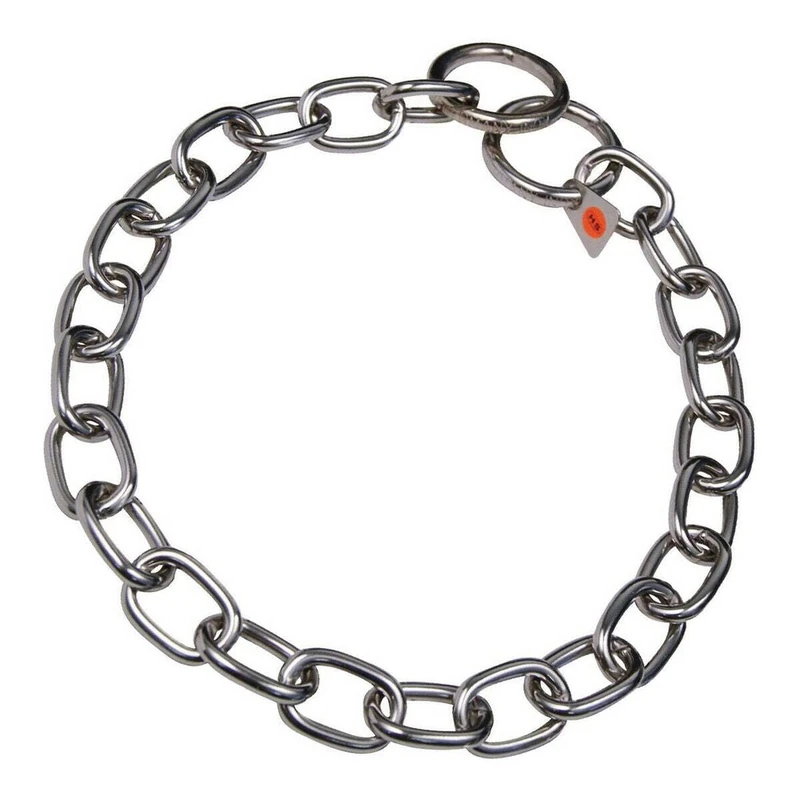 HS Sprenger Basic Dog Collars Short Link Collar - Stainless Steel
