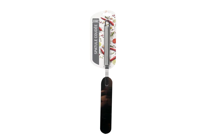 Maitre Chef SPATIN001 Angled Spatula, Stainless Steel, Black/Grey