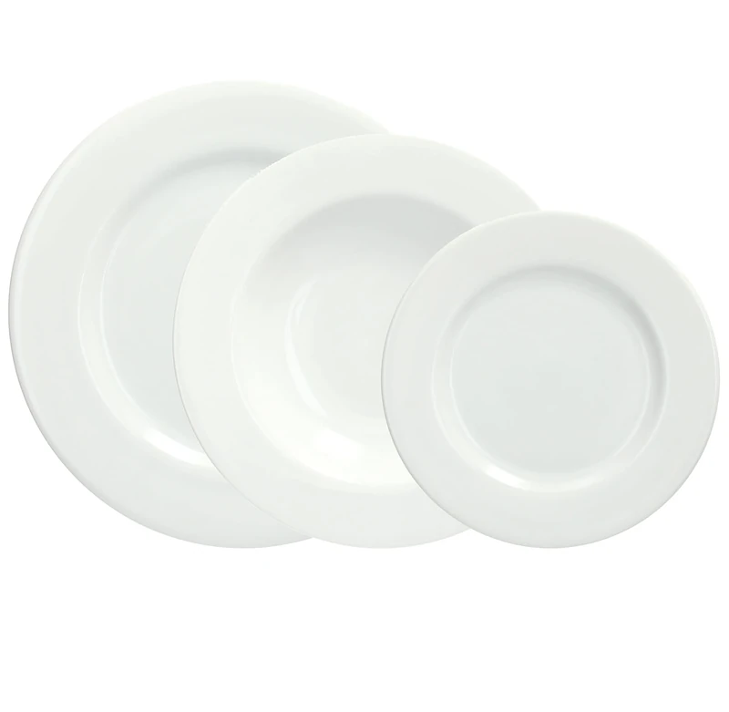 Tognana Ambiente 18-Piece Dinner Set for 6 People, Porcelain, White