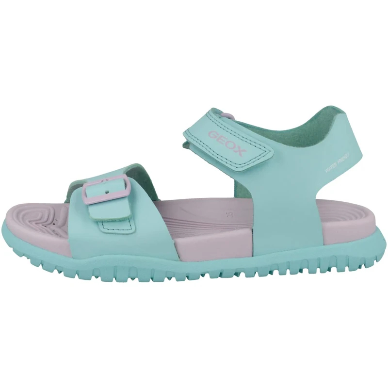 Geox Girls' J Fommiex Gir Sandal, Watersea Lilac, 11 UK
