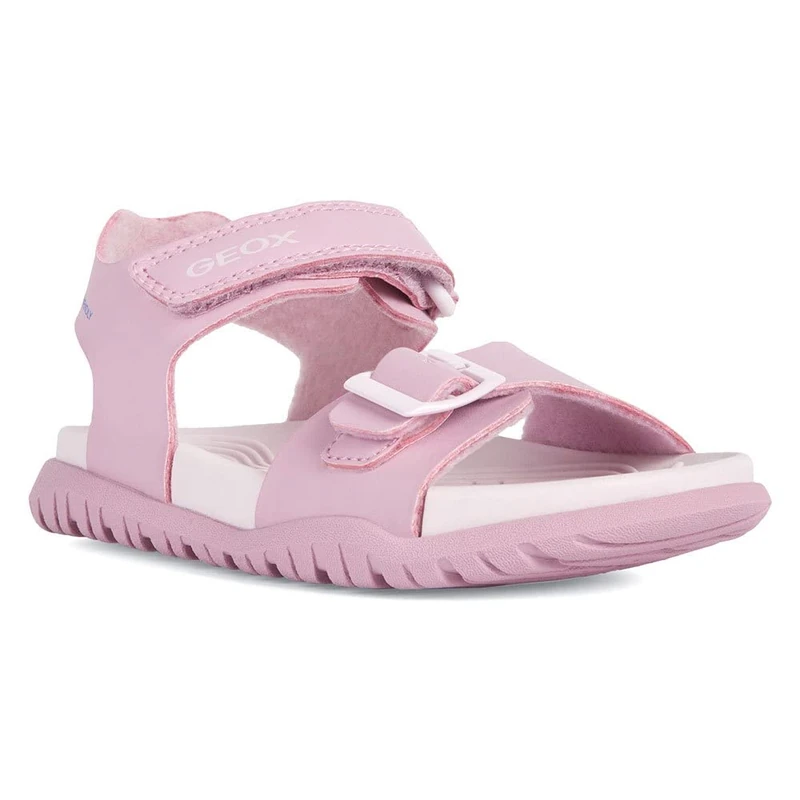 Geox Girls' J Sandals Fommiex GirSandal, Dk Pink Lt Lilac, 37 EU