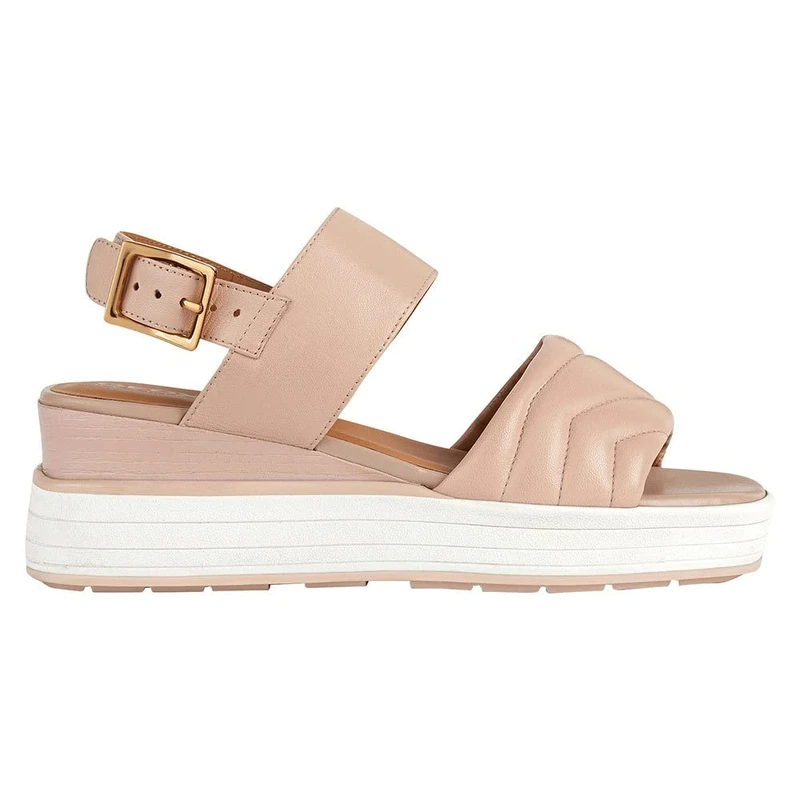 Geox D Rosita Sandal, Nude, 6 UK - Image 1