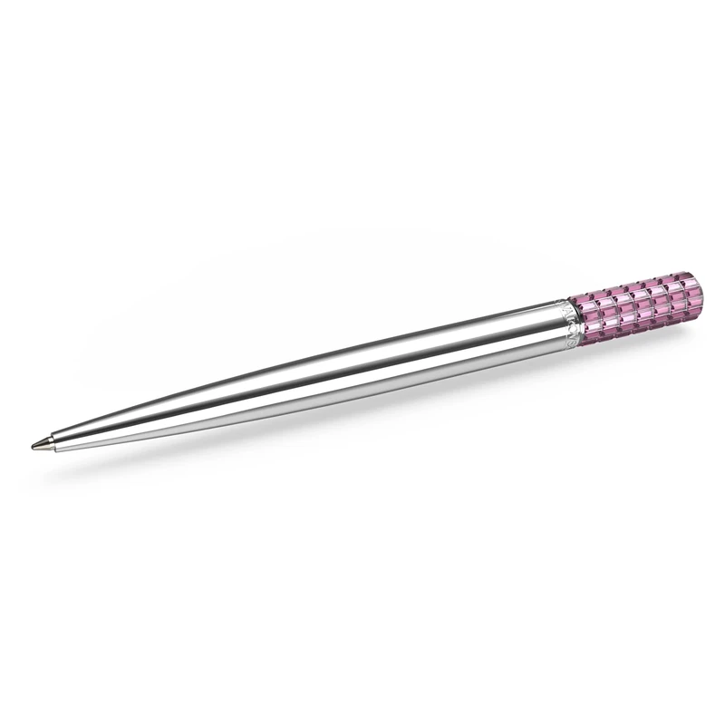 Swarovski Lucent Ballpoint Pen, Glittering Pink Crystals in a Chrome Setting, from the Lucent Collection