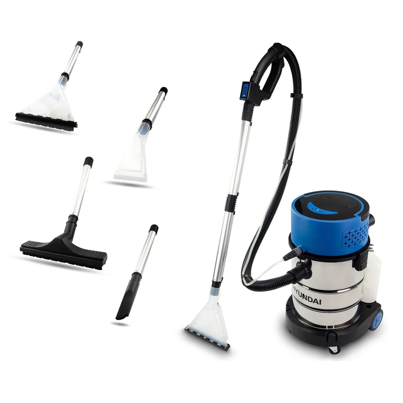 HYUNDAI 1200W 25L 2-in-1 Upholstery and Carpet Cleaner Wet & Dry Vacuum for Home, Car Seats, Carpets and Hard Floors