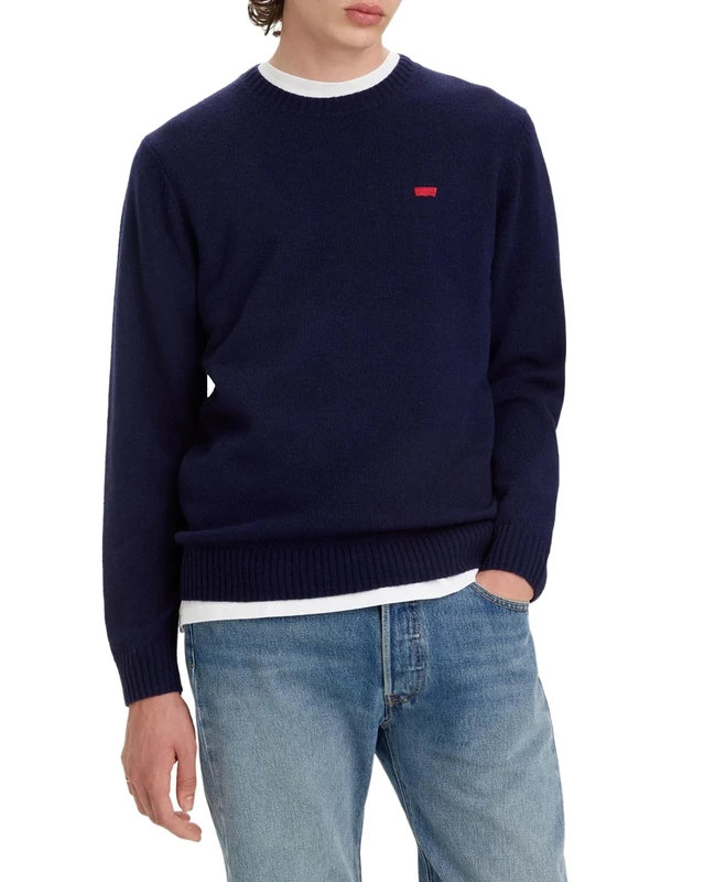 Levi's Men's Original Housemark Sweater Sweatshirt, Naval Academy, M
