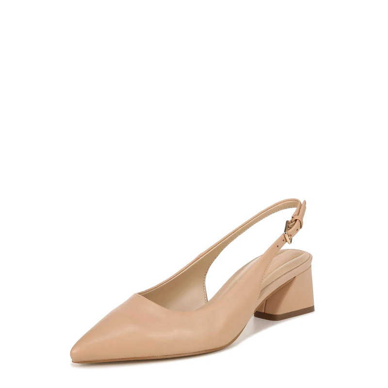 Franco Sarto Women's Racer Slingback Pump, Beige Nude Leather, 6 UK
