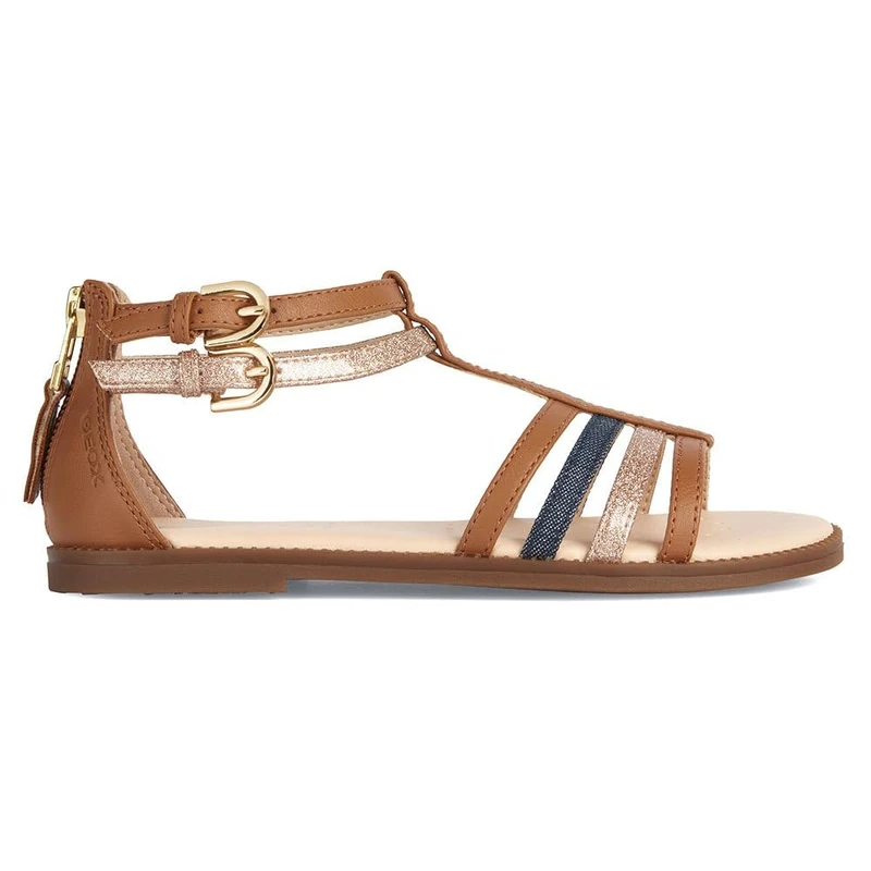 Geox J Sandal Karly Girl, Cognac Avio, 2.5 UK