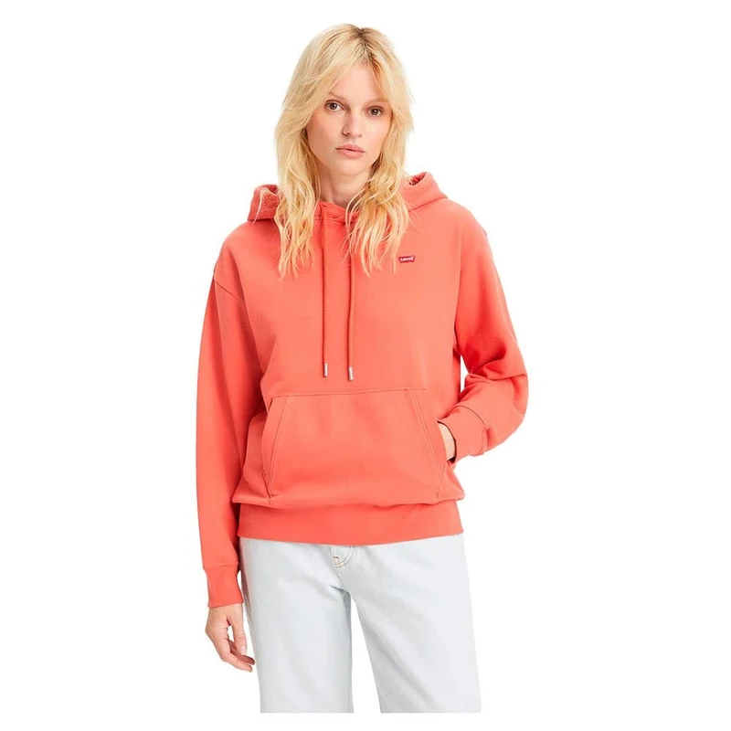 Levi's Women's Standard Sweatshirt Hoodie, Burnt Sienna, XXS