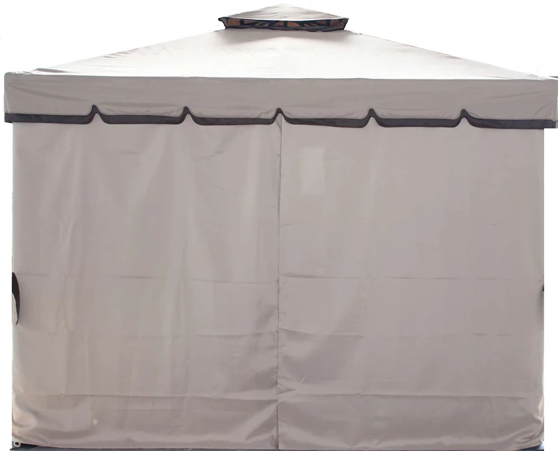 Set of 4 Replacement Side Covers for Garden Gazebo Beige (3 x 4 m)