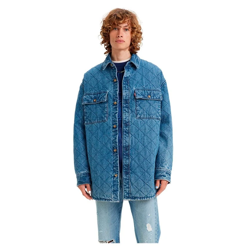 Levi's Men's Bernal Heights Overshirt Shirt, Kingpin Inglside Overshirt, XS