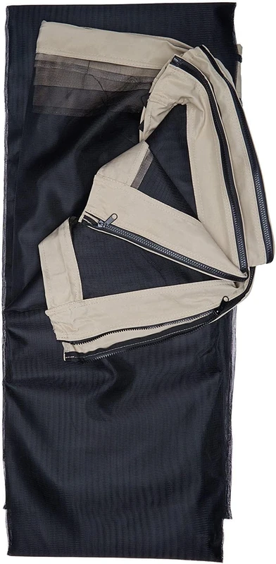 Set of 4 Replacement Side Mosquito Nets for Garden Gazebo Beige and Anthracite (3 x 3 m)