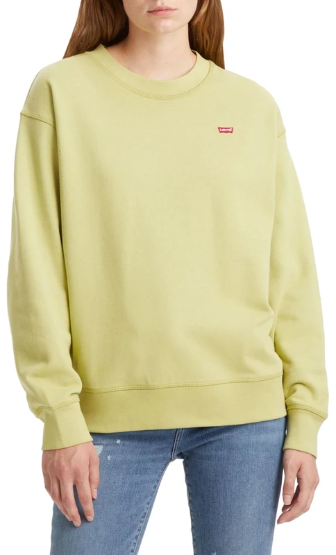 Levi's Women's Standard Crew Sweatshirt, Weeping Willow, XXS