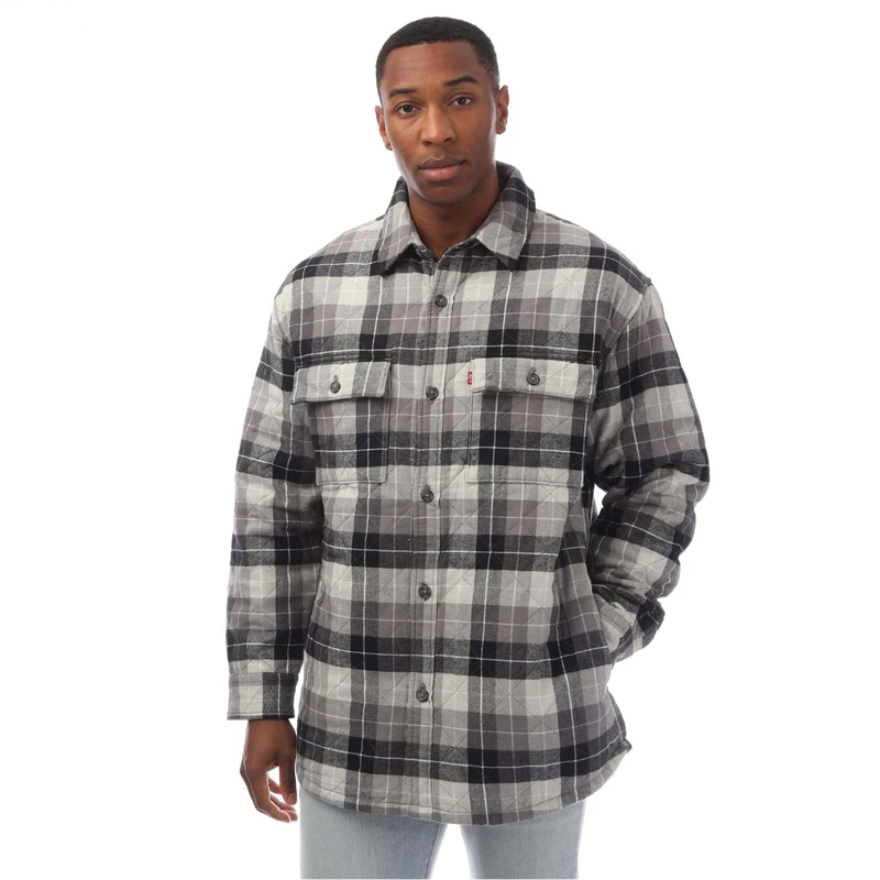Levi's Men's Bernal Heights Overshirt Shirt, Blacks., XL