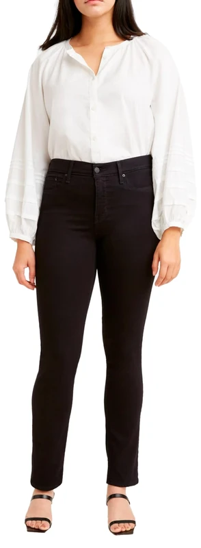 Levi's Women's 312 Shaping Slim Jeans, Black and Black, 25W / 30L