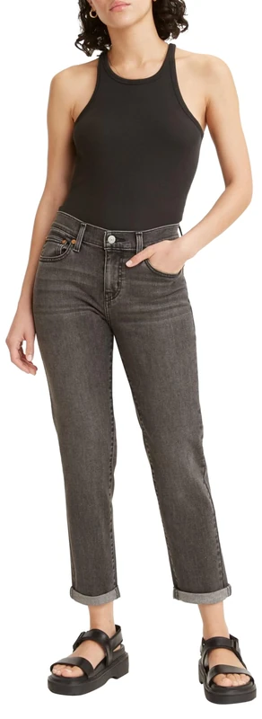 Levi's Women's Mid Rise Boyfriend Jeans, Night is Young, 34W / 27L